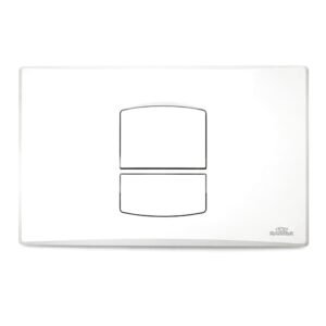 KARIBA Itaka Double Flush Plate – White (317300)