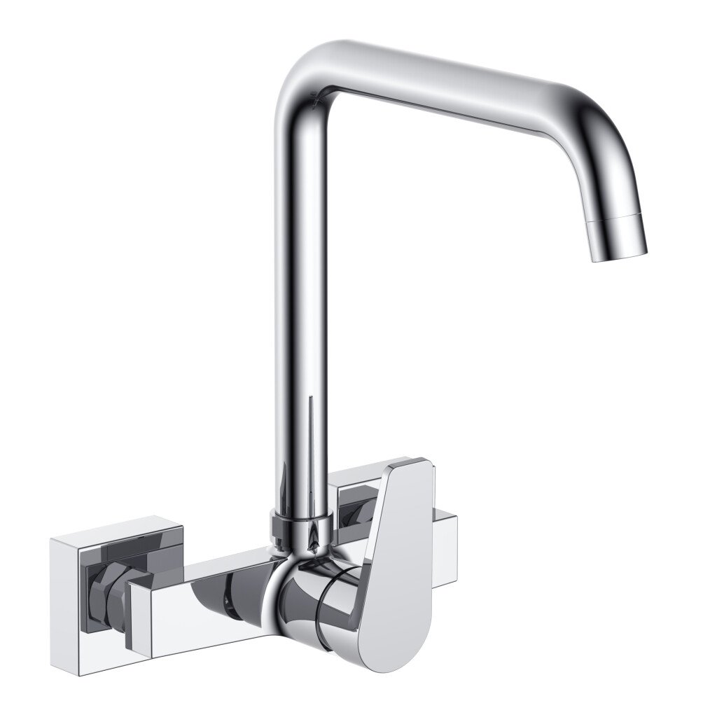 HESANIT Logic Single Lever Wall Mounted Sink Mixer – Chrome (4003)