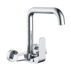 HESANIT Elite Single Lever Wall Mounted Sink Mixer – Chrome (7003)