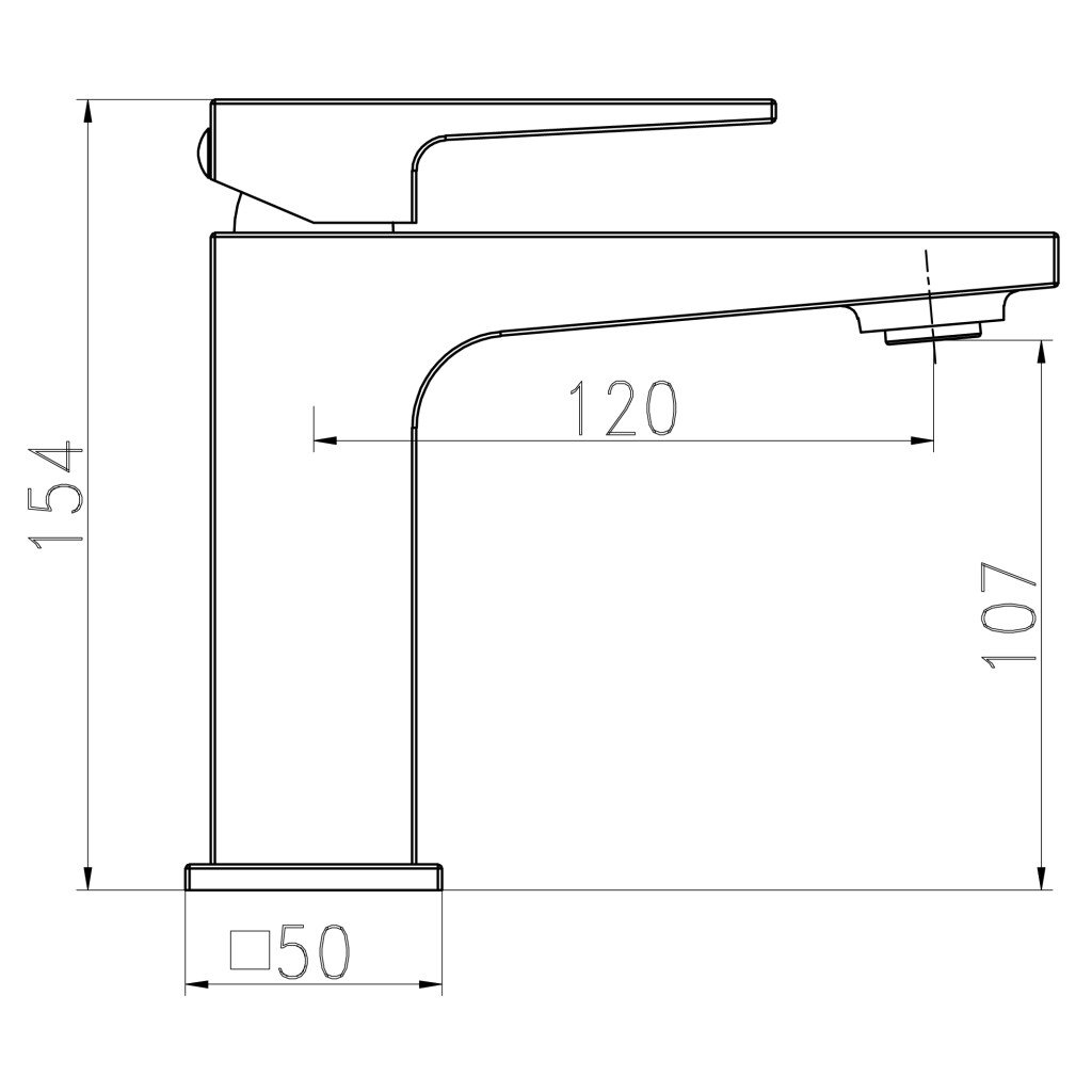 HESANIT Infinity Single Lever Basin Mixer with Pop-up Waste (8001)