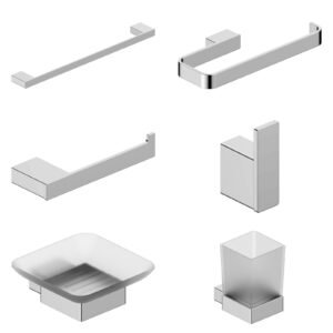 HESANIT A400 Bathroom Accessories Set A400S Chrome p1