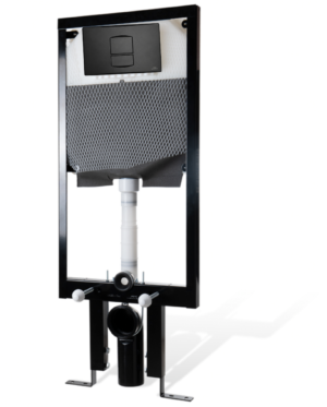 KARIBA Smartika 6E concealed cistern with Itaka flush plate in Black